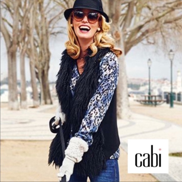 CAbi Fatale blouse style 977 leopard print size XS oversized - Picture 3 of 8